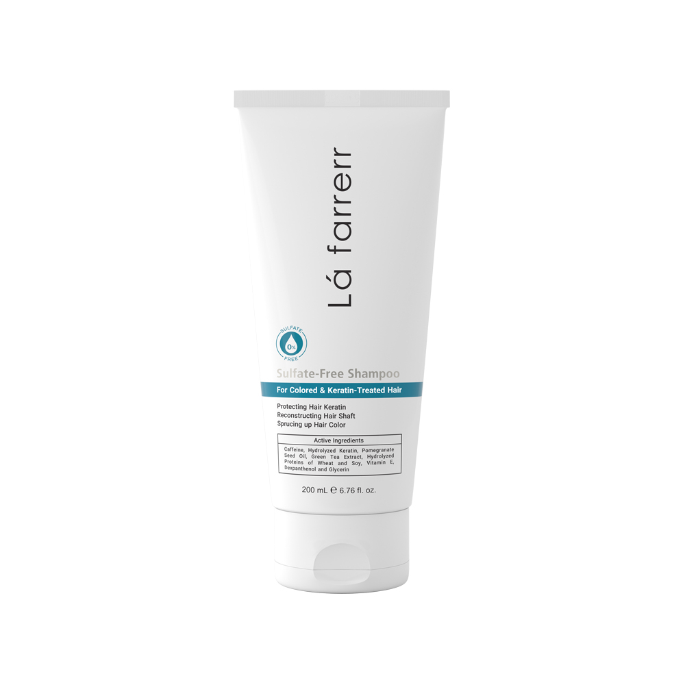 تصویر شامپو روزانه بدون سولفات لافارر مناسب موهای کراتینه و رنگ شده 200 میل